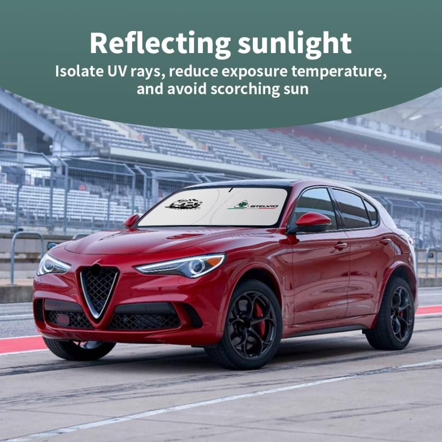 並行輸入品】カスタムフィット フロントガラスサンシェード Alfa Romeo