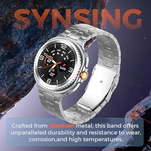 【並行輸入品】Samsung Galaxy Watch 8 40mm/44mm/8 Classic 46mm 2025用シンシングチタンメタルウの画像