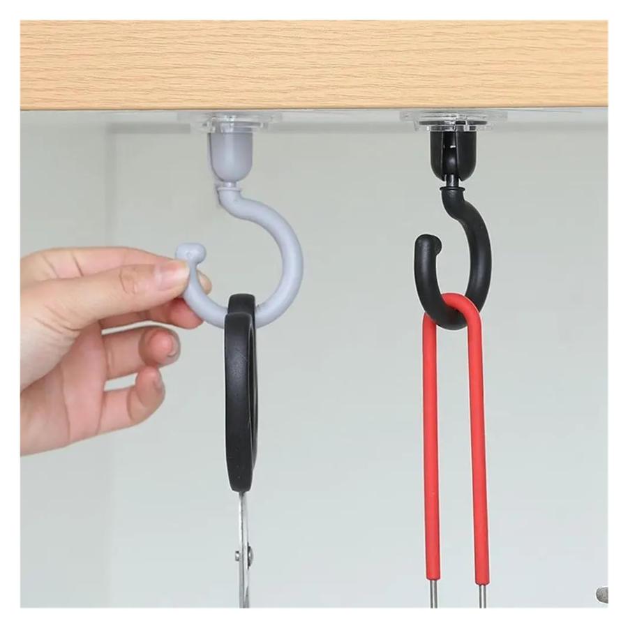 【並行輸入品】 Yingluno Adhesive Ceiling Hooks 40PCS 360° Rotating Waterproof R_3