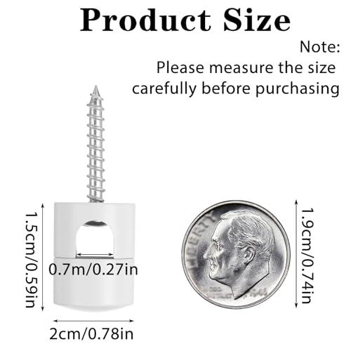 【並行輸入品】天井吊り下げ用スワッグフック6個。ホワイトアルミニウムシーリングフック。吊り下げライト用モダンな天井フック。ペンダントライト用。_4