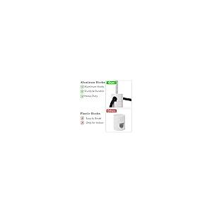 【並行輸入品】天井吊り下げ用スワッグフック6個。ホワイトアルミニウムシーリングフック。吊り下げライト用モダンな天井フック。ペンダントライト用。_8