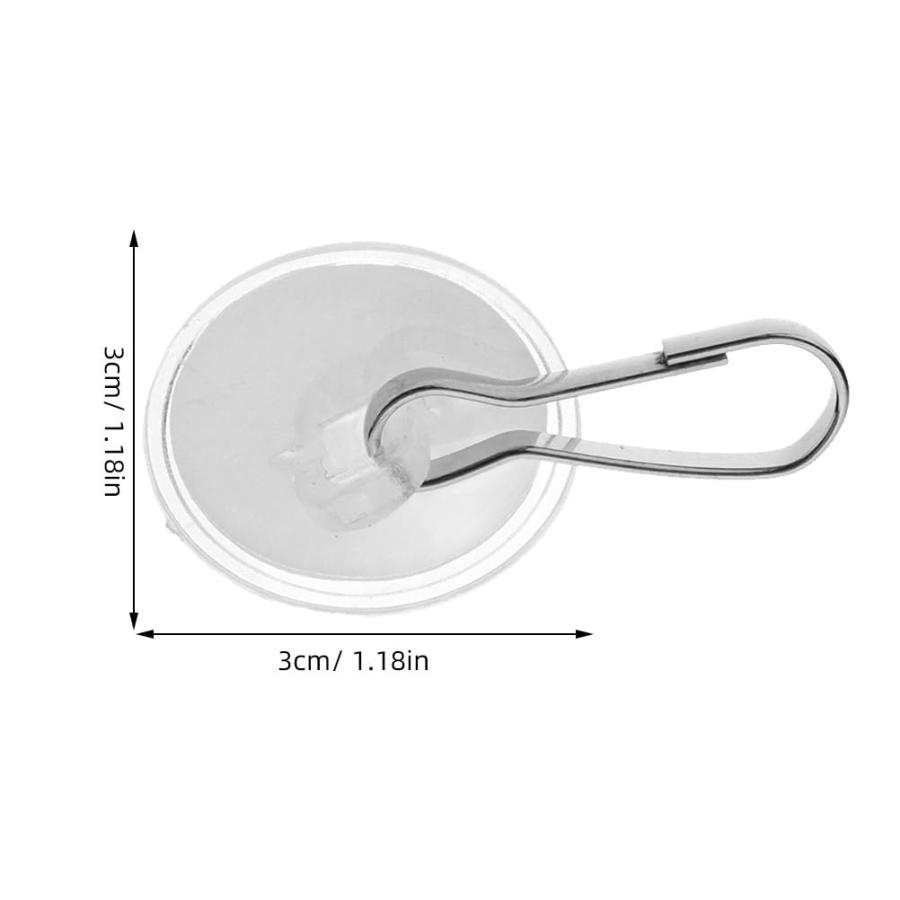 【並行輸入品】 Alipis 50pcs Self Adhesive Ceiling Hooks 3cm Sticky Ceiling Hook_3