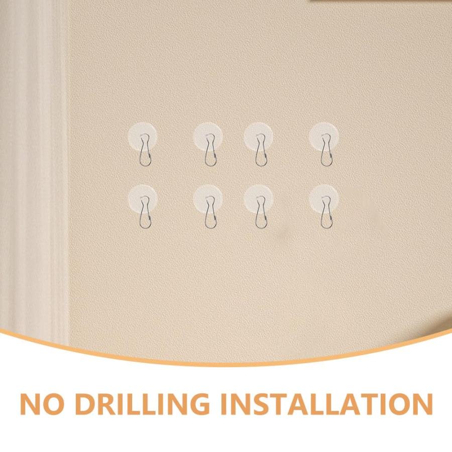 【並行輸入品】 Alipis 50pcs Self Adhesive Ceiling Hooks 3cm Sticky Ceiling Hook_6