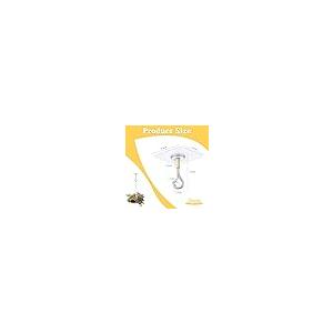 【並行輸入品】TIESOME 粘着シーリングフック 8個パック 30ポンド 高耐久 ドリル不要 粘着ハンガー 植物、ライト、風鈴、ランタン、シル_5
