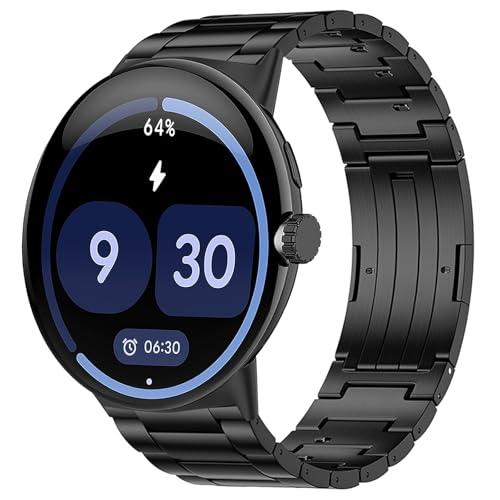 並行輸入品】 Titanium Watch Band Compatible for Google Pixel 4 
