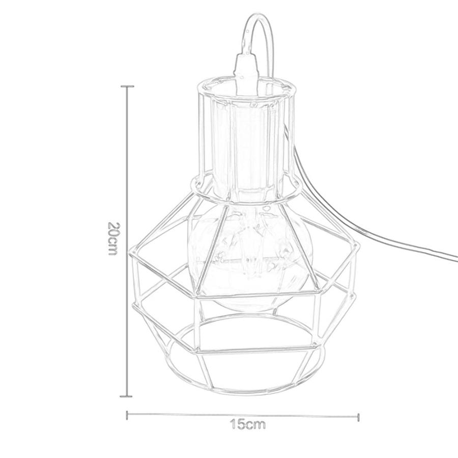 【並行輸入品】 Vintage Metal Birdcage Pendant Light， Vintage Industrial Loft St_9