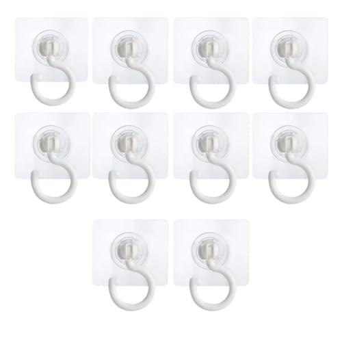 【並行輸入品】 Yiodauh Adhesive Ceiling Hooks 40PCS 360° Rotating Waterproof Re_1