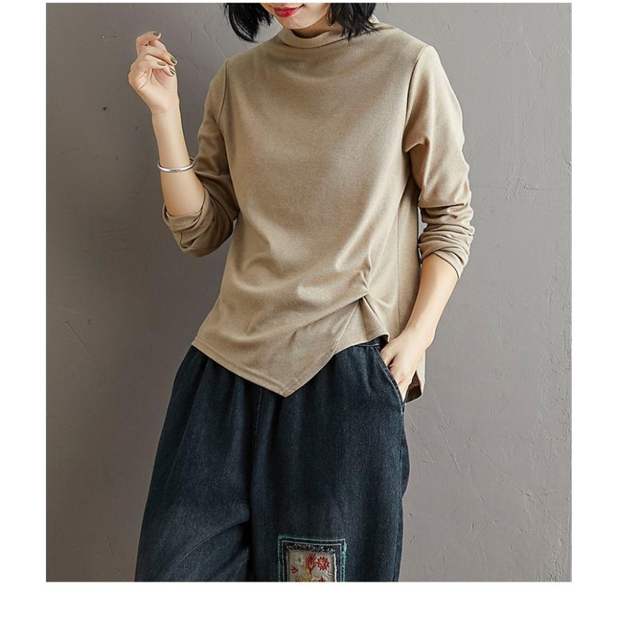 プルオーバー レディース ハイネック インナー カットソー トップス スウェット カジュアル タートルネック かわいい 暖かい Yl New Forest Heart 通販 Yahoo ショッピング