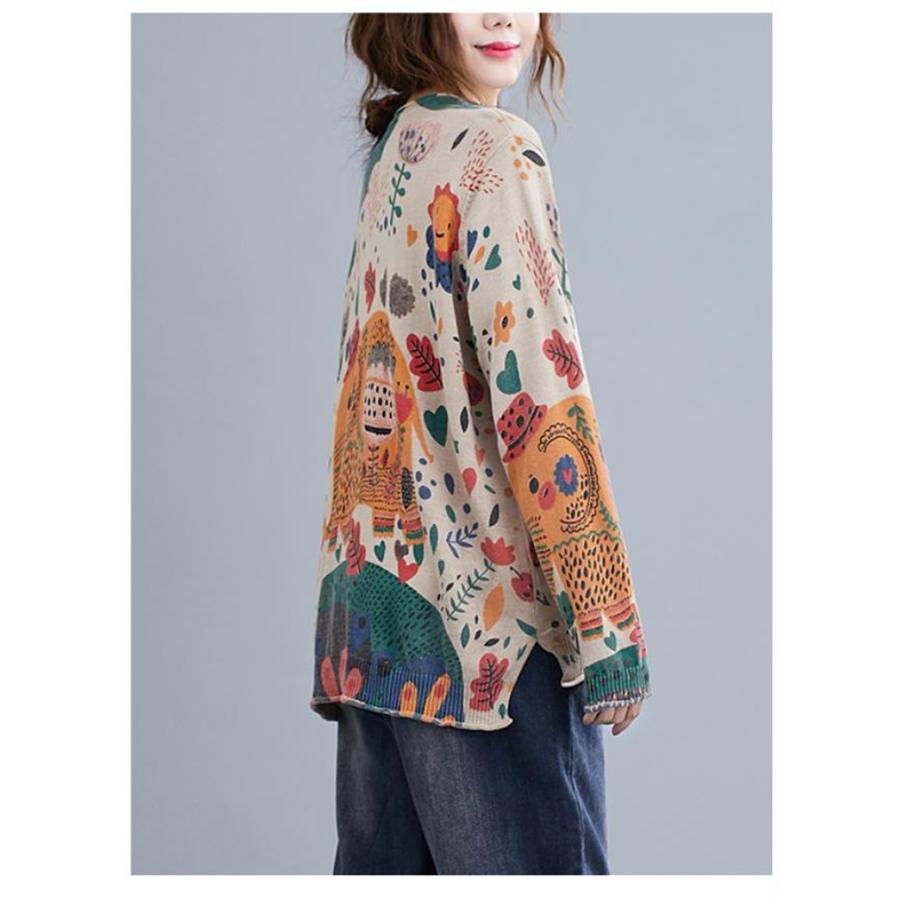 ニットカーディガン 薄手 トップス レディース 秋 開襟 きれいめ 大きいサイズ 長袖 オシャレ 大人カジュアル ナチュラル系 自然派 Yl New Forest Heart 通販 Yahoo ショッピング