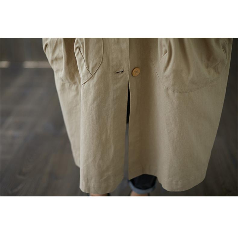 トレンチコート レディース 秋 長袖 フード付き アウター 大人