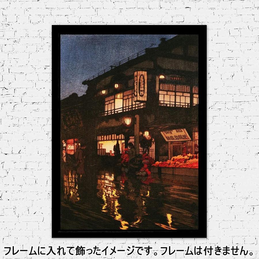 吉田博 ポスター 版画 複製 東京拾二題 神楽坂通 雨後の夜 日本画 A3サイズ 日本製 上質 インテリア 壁紙用 絵画 アート 055 ニューインテックストア 通販 Yahoo ショッピング