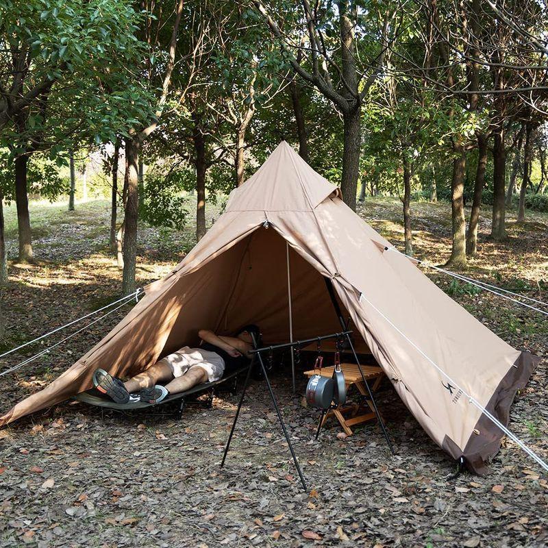 Tomount ワンポールテント 1 7m ポリコットンtc テント ダブルジッパー 焚き火可 キャンプテント スカート付 コンパクト 簡単 ニューインテックストア 通販 Yahoo ショッピング