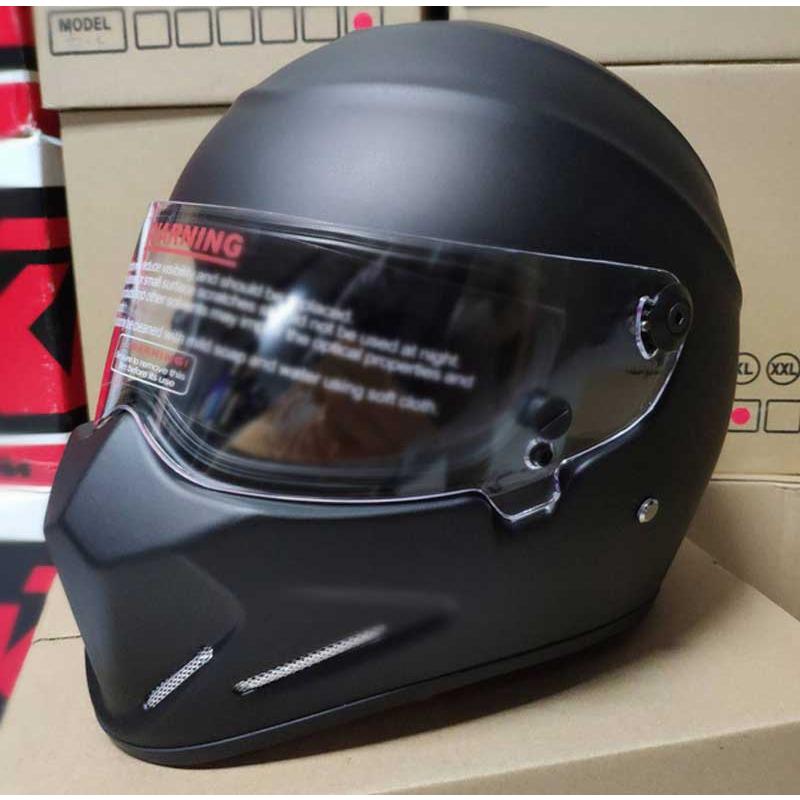 艶消し黒  CRGATV4バイクヘルメット 装飾用ヘルメット SIMPSONデザイン 良質ガラス繊維 フルフェイス ATV-4