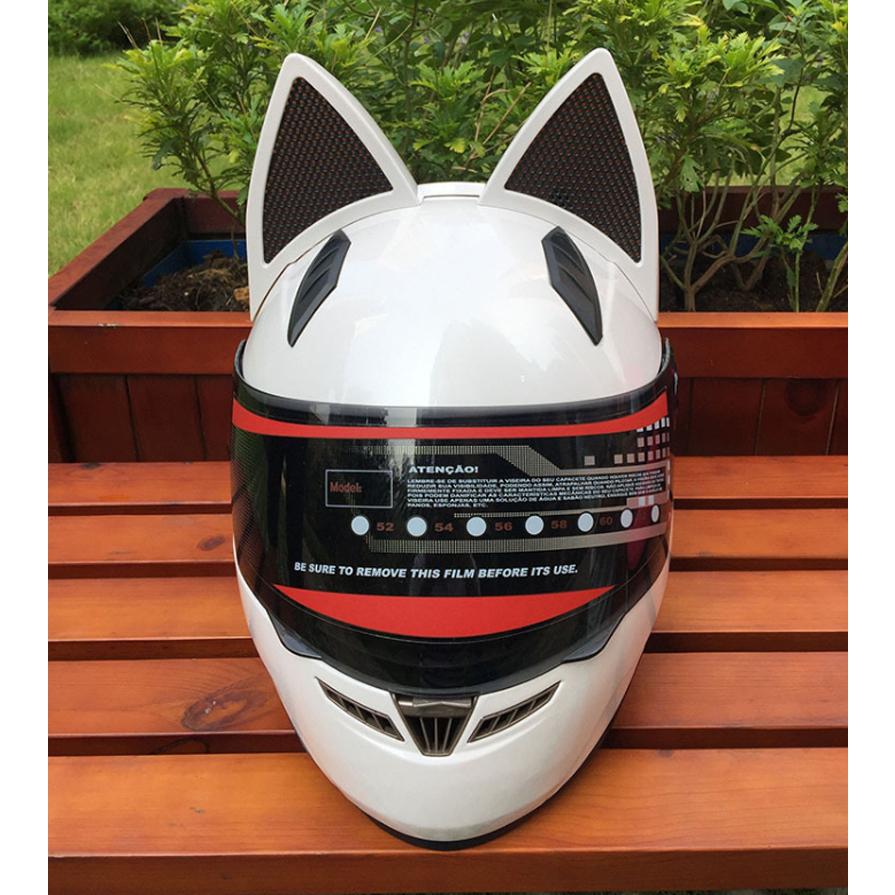 猫耳フルヘル 装飾用ヘルメット 可愛い 大人気 OriginalDesign 角付き