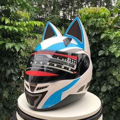 猫耳フルヘル 装飾用ヘルメット 可愛い 大人気 OriginalDesign 角付き
