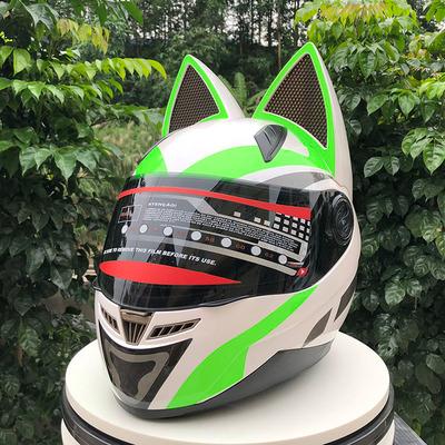 猫耳フルヘル 装飾用ヘルメット 可愛い 大人気 OriginalDesign 角付き