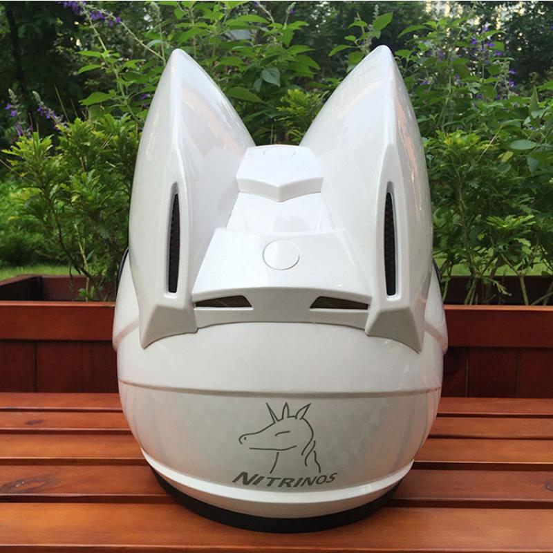 猫耳 装飾用ヘルメット  良質ガラス繊維 フルフェイス セルティ 別色シールド一枚おまけ かっこいい 公道使用不可