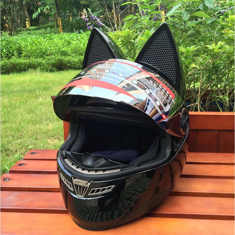 猫耳 装飾用ヘルメット 良質ガラス繊維 フルフェイス セルティ 別色