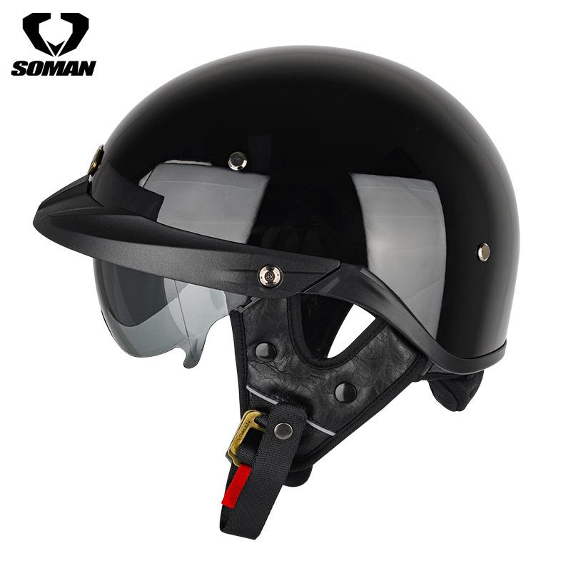 装飾用ハーフヘルメット バイク用ハーレーヘルメット UVカット 7色選択