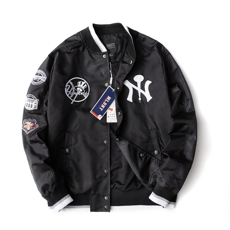 男女兼用 刺繍マーク スカジャン リバーシブル NYヤンキーズ