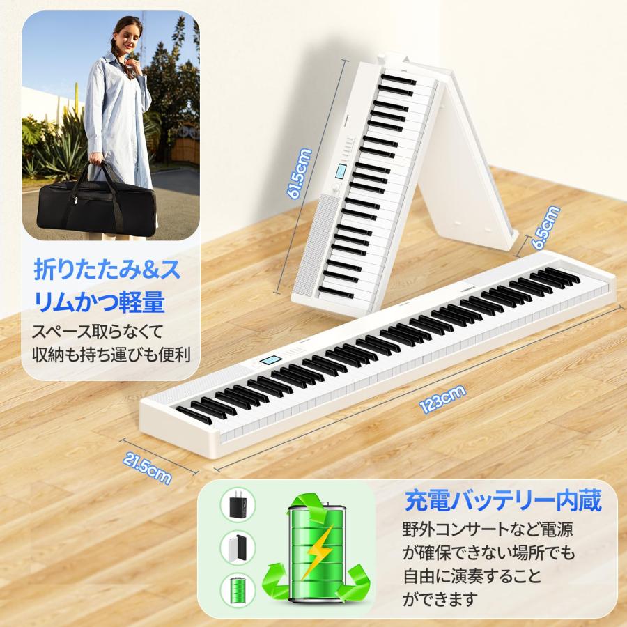 電子ピアノ 88鍵盤 TERENCE 充電可能 MIDI対応 タッチレスポンス 電子ピアノ 88鍵盤 TERENCE 充電可能 MIDI対応 タッチレスポンス