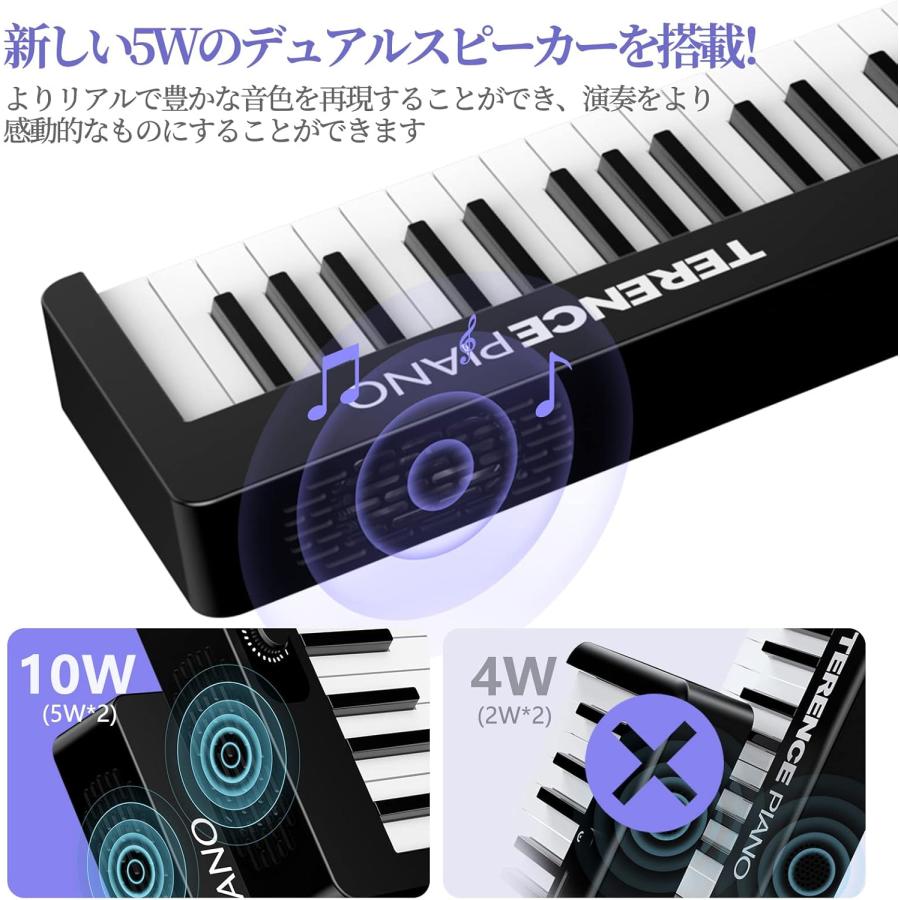 電子ピアノ 88鍵盤 軽量 MIDI対応 デュアルスピーカー電子 電子ピアノ 88鍵盤 軽量 MIDI対応 デュアルスピーカー電子