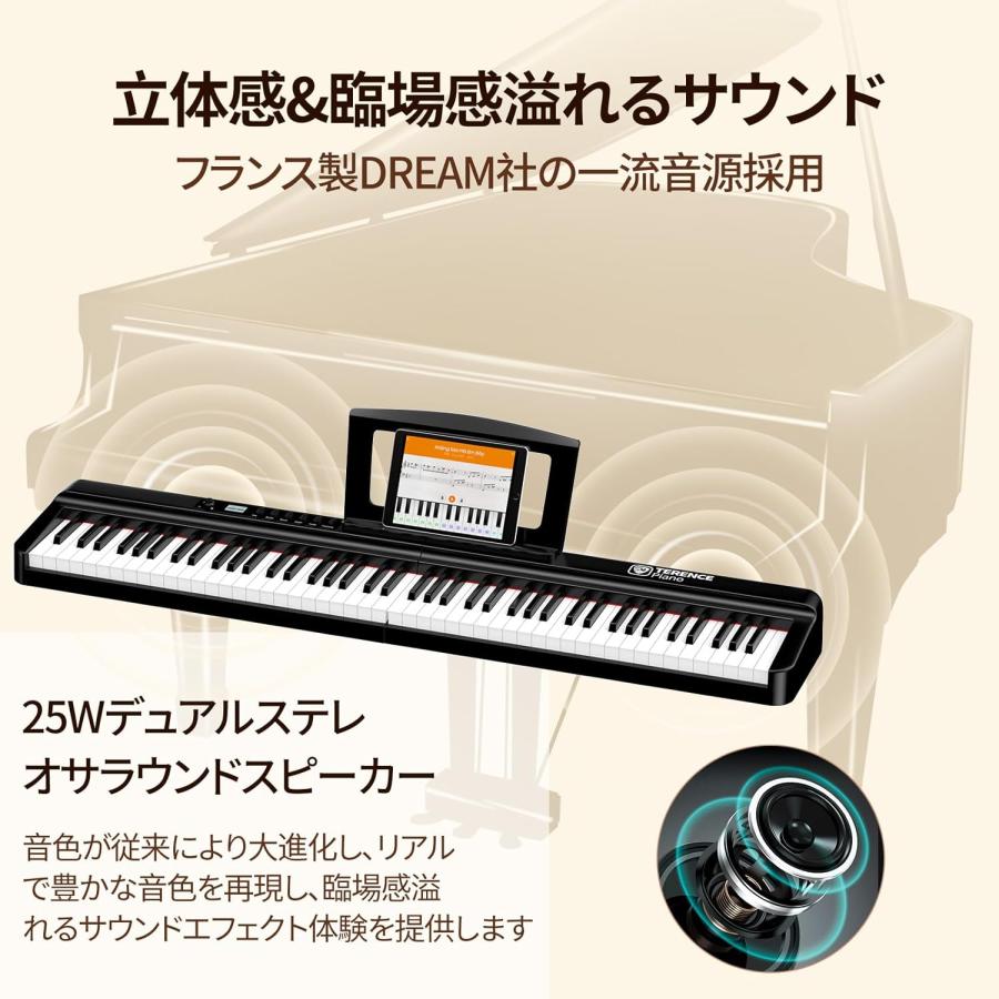 電子ピアノ 88鍵盤 TERENCE 電子オルガン キーボード MIDI対応 電子ピアノ 88鍵盤 TERENCE 電子オルガン キーボード MIDI対応