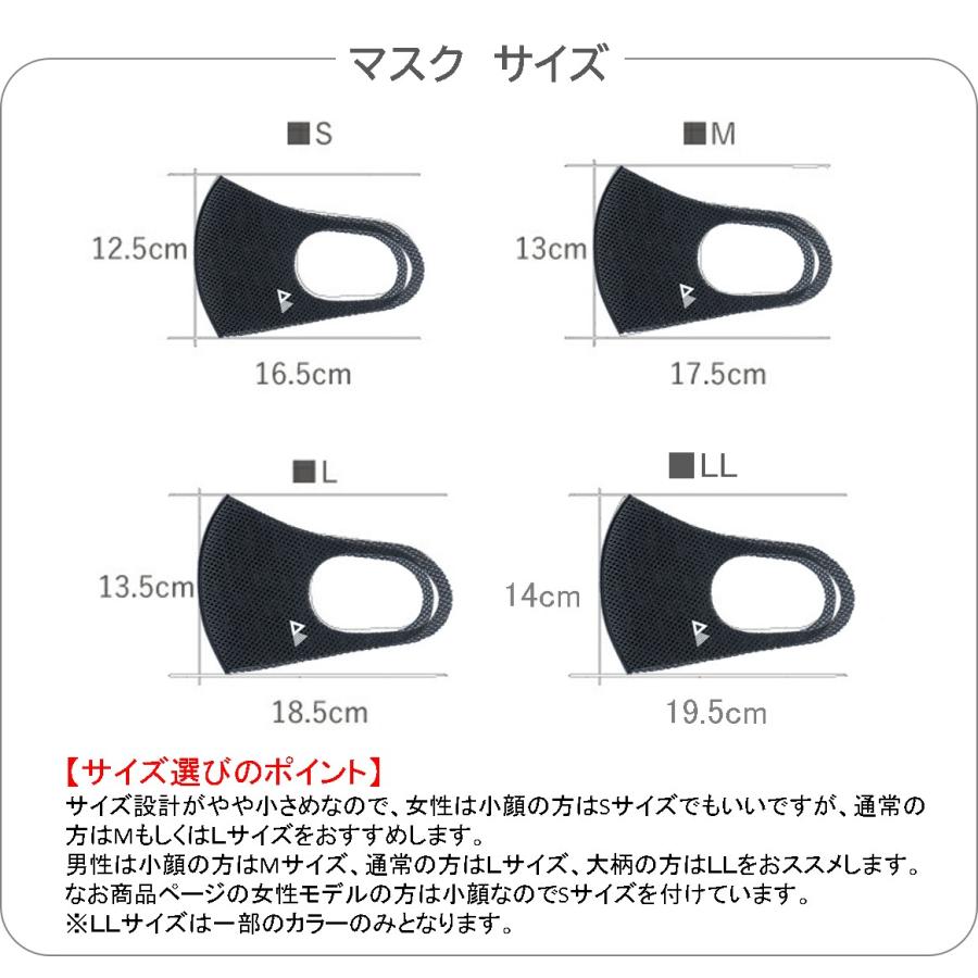 マスク スポーツ メッシュ 洗える 快適立体設計 バルザーリ BARMAZERO オールメッシュマスク2枚組（クリーム）｜new-lifee-shop｜09