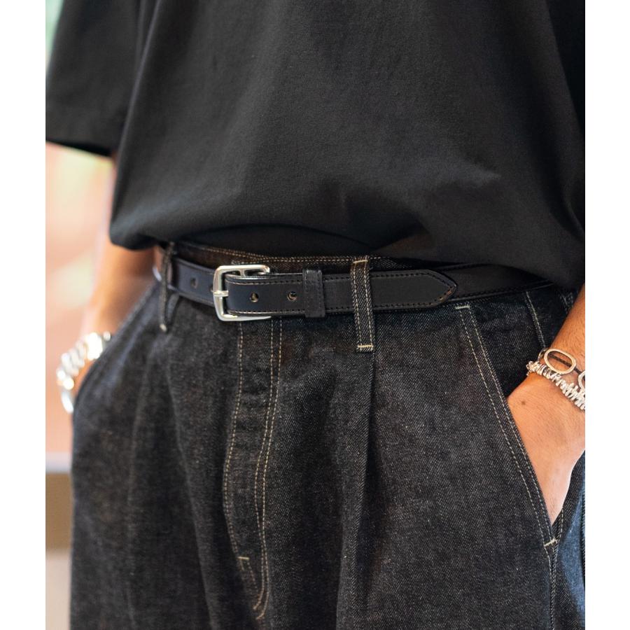 希少　TORY LEATHER BELT 3091 34 スリーピース　ブラック TORY LEATHER 