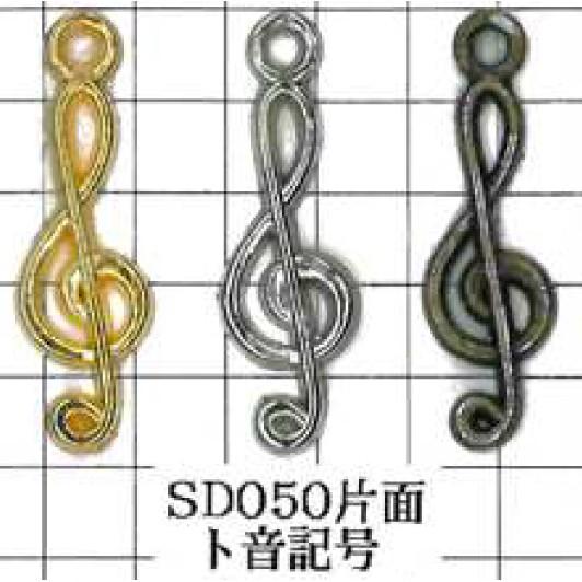 ト音記号&八分音符チャーム♬イヤリング ト音記号チャーム 音符 3ヶ入り（国産）全3色 ゆうメール送料無料 日本