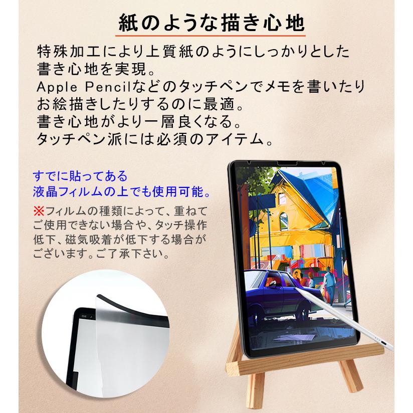 iPad 【磁気吸着】着脱式 ペーパーライクフィルム A16 第11世代 mini7