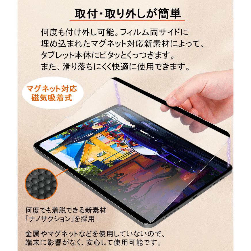 iPad 【磁気吸着】着脱式 ペーパーライクフィルム A16 第11世代 mini7