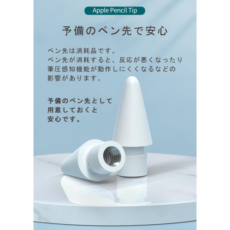3個入】Apple Pencil ペン先 チップ アップルペンシル キャップ 交換用
