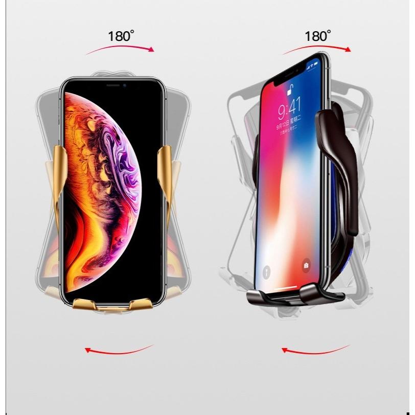 クリスマスファッション スマホホルダー 車 自動開閉 充電 Qi対応 車載ホルダー エアコン吹き出し口用 ワイヤレス充電 クリップ 車載 Qi充電 Whitesforracialequity Org