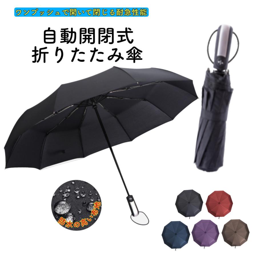 折りたたみ傘 自動開閉 メンズ レディース 雨傘 軽量 大きい ケース 吸水 ワンタッチ日傘 折り畳み傘 撥水性 105cm :oritatamikasa:new world 財布 トート