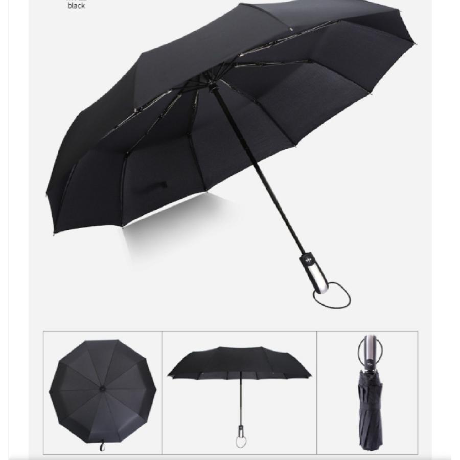 折りたたみ傘 自動開閉 メンズ レディース  雨傘 軽量 大きい ケース 吸水 ワンタッチ日傘 折り畳み傘 撥水性 105cm｜new-world｜02
