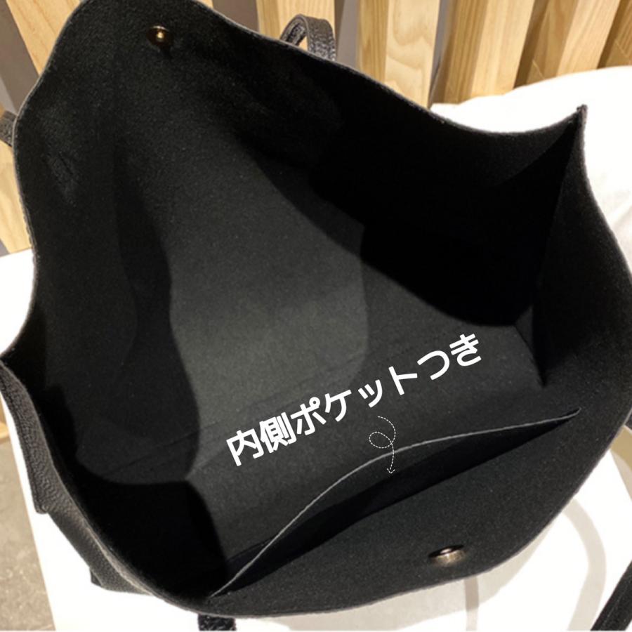 トートバッグ レディース 薄い a4 大きめ 軽量 軽い おしゃれ 肩掛け 仕切り 大容量 防水 かわいい 通学 PVCレザー 無地 仕事 | ブランド登録なし | 10