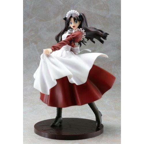 ラウンド 遠坂 Ataraxia Fate Hollow 凛 完成品フィギュア 塗装済み Pvc製 1 8スケール 妄想 貴らかなメイド編 その他 Apcmq Com