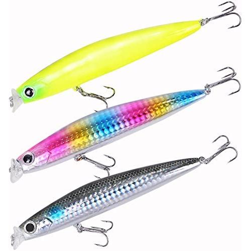 Contyu シーバス トップウォーター ルアー 3個 セット フローティング シャロー ミノー 11cm 16g ラトル 重心移動 カラーa 11cm 16ｇ A B09grqbr27 2107 New Ace Shop 通販 Yahoo ショッピング