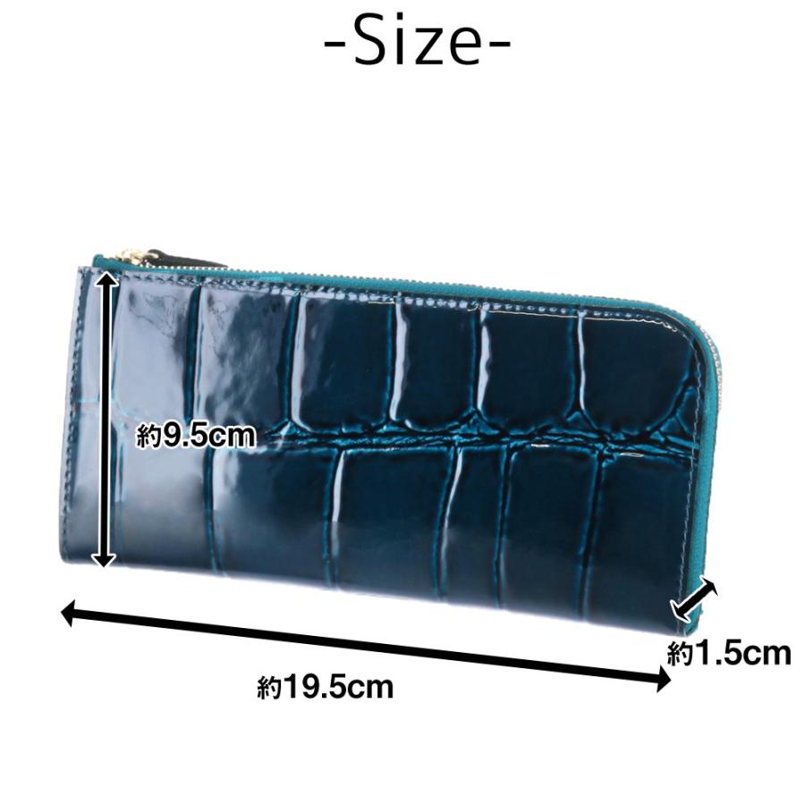 【レビュー投稿で+5％還元】アルカン 長財布 L字ファスナー 本革 レディース テールワニ 1216-632 日本製 ARUKAN  薄型 型押し エンボス ワニ 牛革 レザー 開運 一粒万倍日 クリスマス_mp クリスマス_wp Arukan（アルカン） 最大P+16% テールワニ L字ファスナー長財布