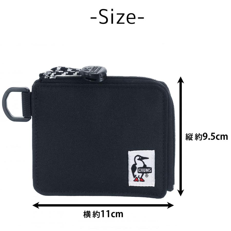 最大P+16% チャムス 財布 ミニ財布 リサイクル CHUMS Recycle エルシェイプトジップウォレット L-Shaped Zip Wallet ch60-3566 ネコポス可能 メンズ レディース｜newbag-w｜24