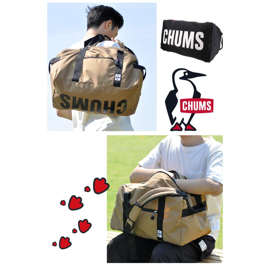 チャムス ボストンバッグ スモール 2wayボストン リュックサック リサイクル Recycle CHUMS Small 2Way Boston ch60-3577｜newbag-w｜31