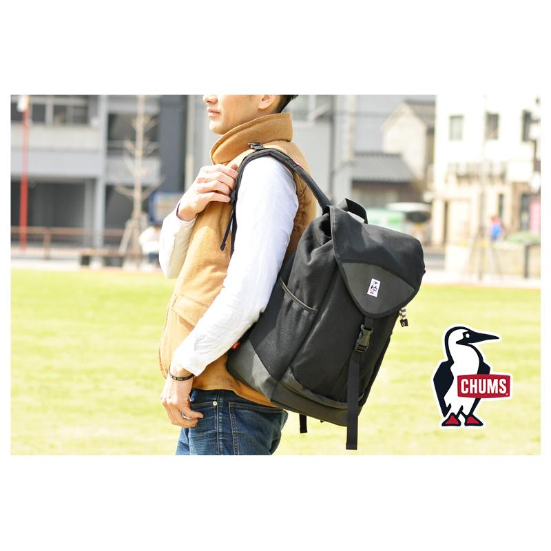 最大43％ チャムス リュック 21L A4対応 CHUMS ブックパックスウェットナイロン CH60-3975 メンズ レディースの画像