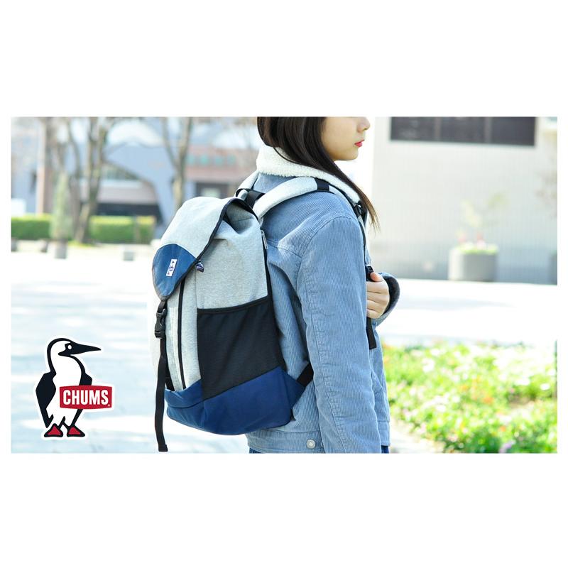 最大43％ チャムス リュック 21L A4対応 CHUMS ブックパックスウェットナイロン CH60-3975 メンズ レディースの画像