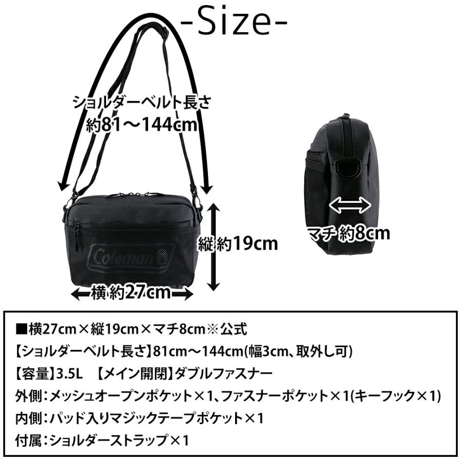 cocolemon ポーチ・バッグ Coleman（コールマン） 最大41％ 防水 ショルダーバッグ 斜め掛け