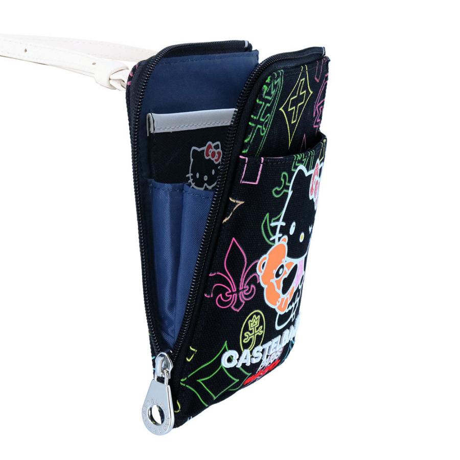 【希少デザイン 極美品】カステルバジャック スマホショルダーバッグ クロコ 希少デザイン 極美品】カステルバジャック スマホショルダー