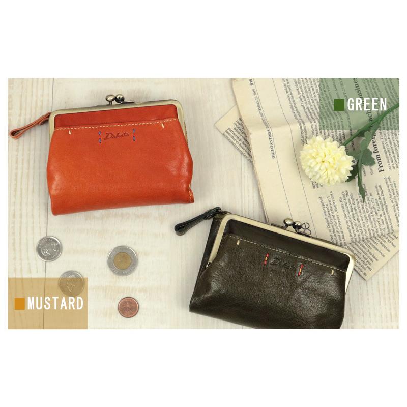 【美品】Dakota （ダコタ）レザー がま口 二つ折り財布 Dakota（ダコタ） 財布 二つ折り コラッジョ がま口 レディース 二