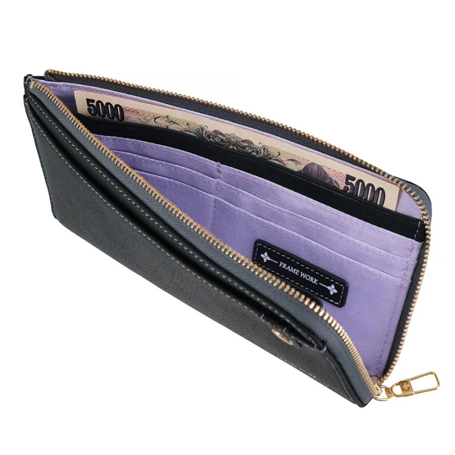 FRAMeWORK（フレームワーク） 最大P+16% 財布 長財布 L字ファスナー