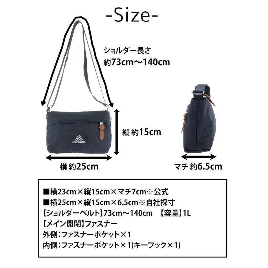 GREGORY（グレゴリー） 最大42％ ショルダーバッグ サコッシュ 1L A5