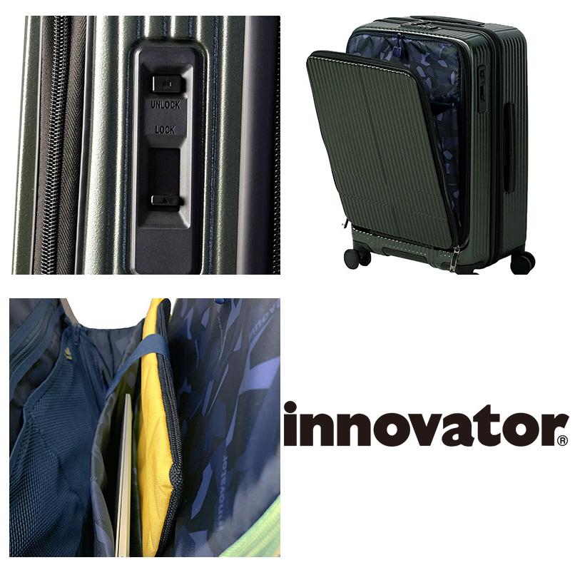 イノベーター ビジネスキャリー スーツケース キャリー ハード 旅行かばん innovator 55L 中型 ファスナー 3〜4泊程度 inv155 メンズ レディース キッズ｜newbag-w｜32